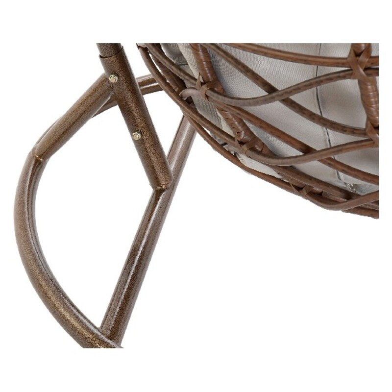 Hängande trädgårdsfåtölj DKD Home Decor Brun Grå Multicolour Mörkbrun Aluminium syntetisk rattan 100 x 78 x 120 cm 100 x 70 x 18 finns hos Nordekko