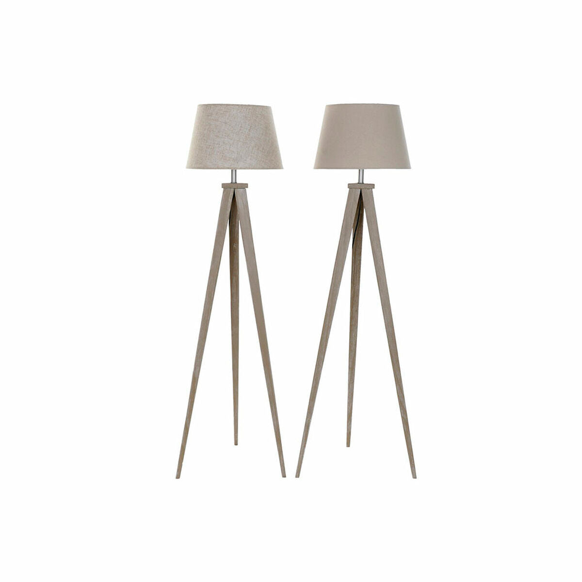 Golvlampa DKD Home Decor 40 x 40 x 154 cm Beige Metall Kräm Plast 220 V 25 W 60 W Furu (2 antal) finns hos Nordekko