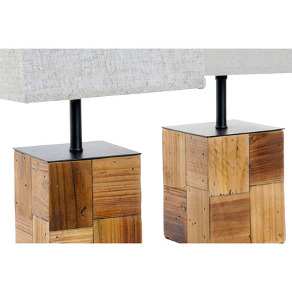Bordslampa DKD Home Decor 20,5 x 20,5 x 40 cm Gran Metall 220 V 60 W (2 antal) finns hos Nordekko