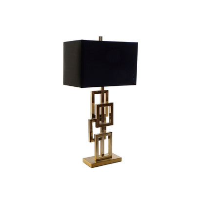 Bordslampa DKD Home Decor Svart Gyllene Metall 60 W 240 V 38 x 23 x 78 cm finns hos Nordekko