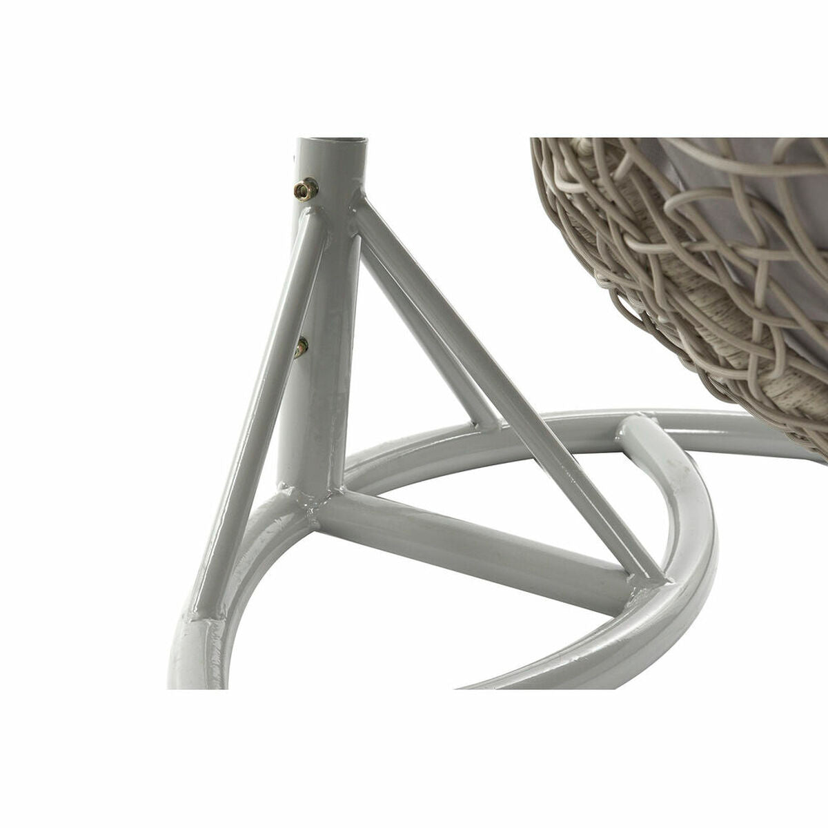 Hängande trädgårdsfåtölj DKD Home Decor 133 x 80 x 110 cm Grå syntetisk rattan Aluminium finns hos Nordekko