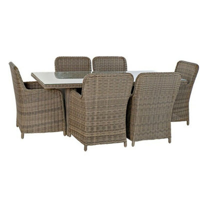 Bordsgrupp med 6 stolar DKD Home Decor 93 cm 200 x 100 x 75 cm (7 pcs) finns hos Nordekko