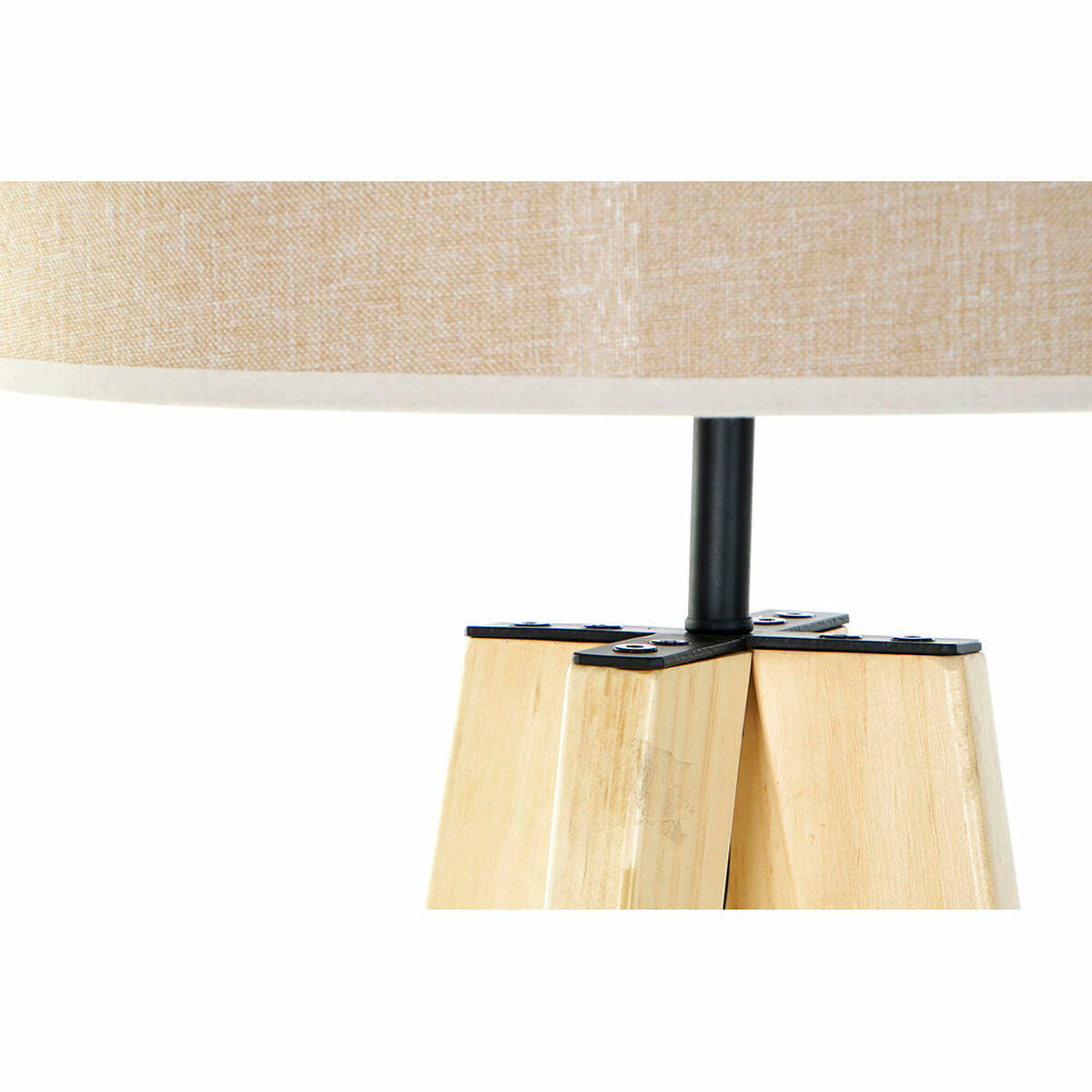 Golvlampa DKD Home Decor Brun Beige Multicolour Trä 50 W 220 V 40 x 40 x 148 cm finns hos Nordekko