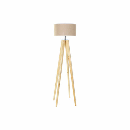 Golvlampa DKD Home Decor Brun Beige Multicolour Trä 50 W 220 V 40 x 40 x 148 cm finns hos Nordekko