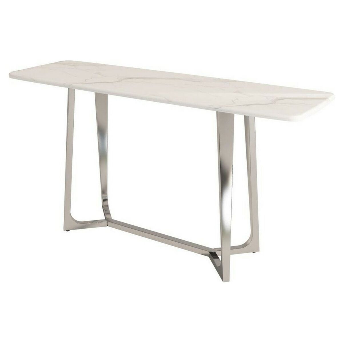 Konsol DKD Home Decor Stål Silver Marmor (150 x 45 x 80 cm) finns hos Nordekko