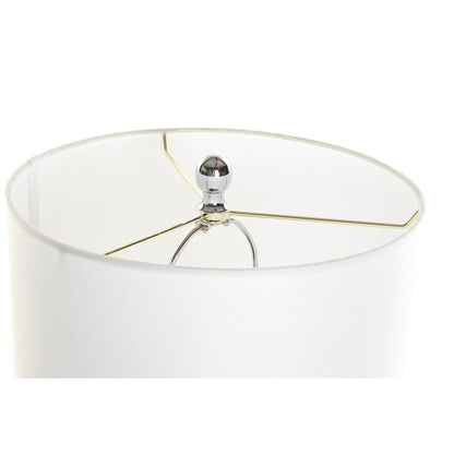 Bordslampa DKD Home Decor Vit Polyester Metall Marmor 220 V 50 W (33 x 33 x 65 cm) finns hos Nordekko