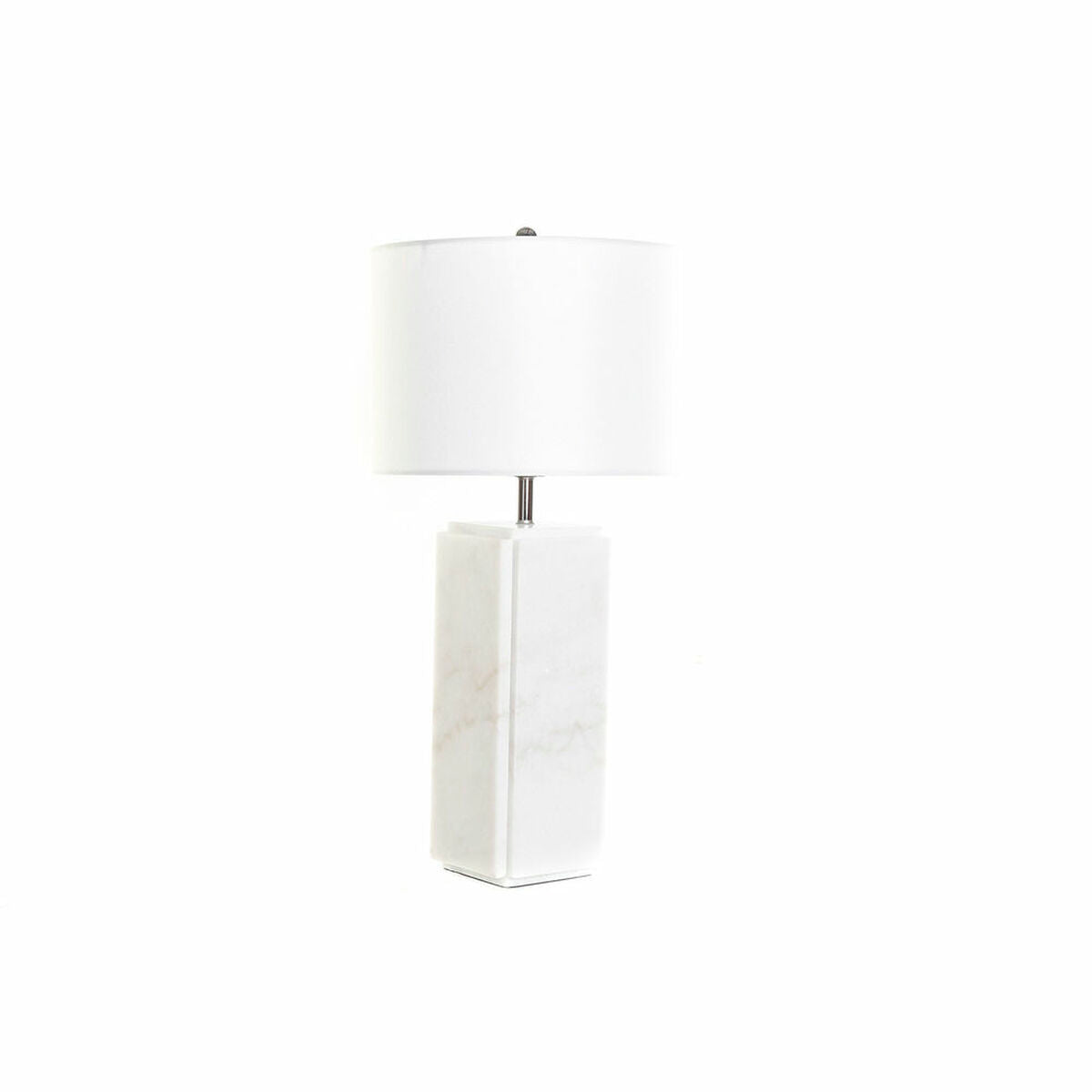 Bordslampa DKD Home Decor Vit Polyester Metall Marmor 220 V 50 W (33 x 33 x 65 cm) finns hos Nordekko