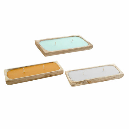 Ljus DKD Home Decor Naturell Jungel Alpino (3 antal) finns hos Nordekko