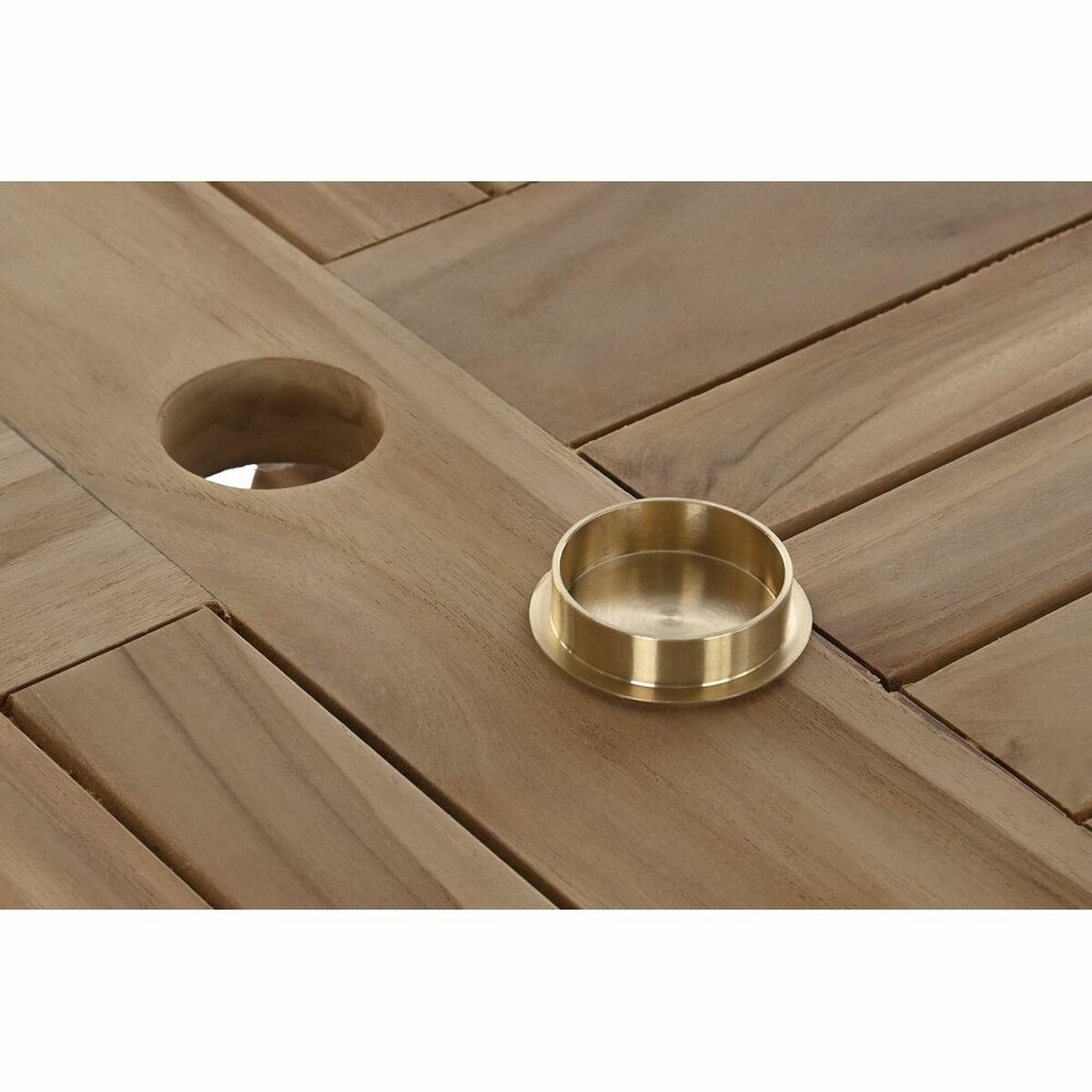 Trädgårdsmöbler DKD Home Decor Brun 120 x 120 x 75 cm (5 Delar) finns hos Nordekko