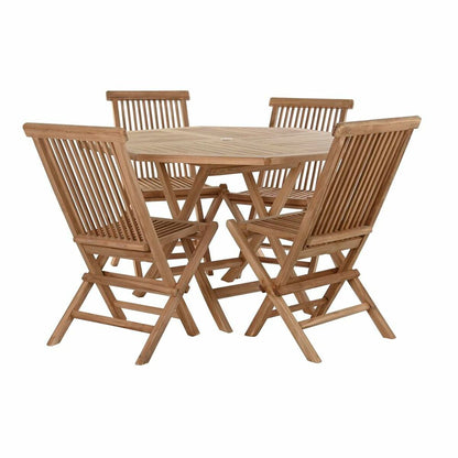 Trädgårdsmöbler DKD Home Decor Brun 120 x 120 x 75 cm (5 Delar) finns hos Nordekko