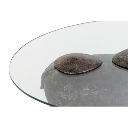 Sidobord DKD Home Decor Transparent Koppar 80 x 50 x 37 cm finns hos Nordekko
