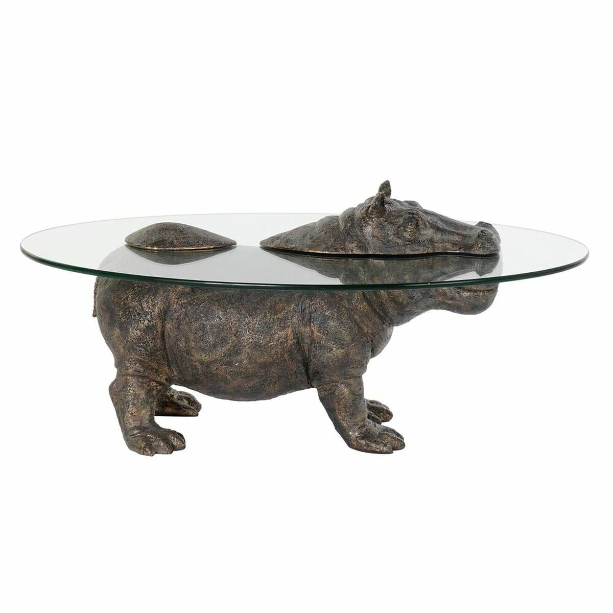 Sidobord DKD Home Decor Transparent Koppar 80 x 50 x 37 cm finns hos Nordekko