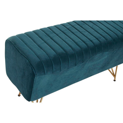 Sittpall DKD Home Decor 90 x 31 x 47 cm Metall Turkos finns hos Nordekko