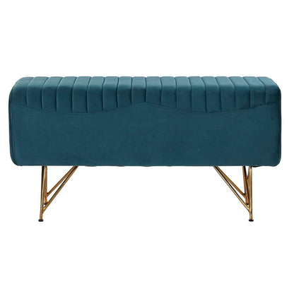 Sittpall DKD Home Decor 90 x 31 x 47 cm Metall Turkos finns hos Nordekko