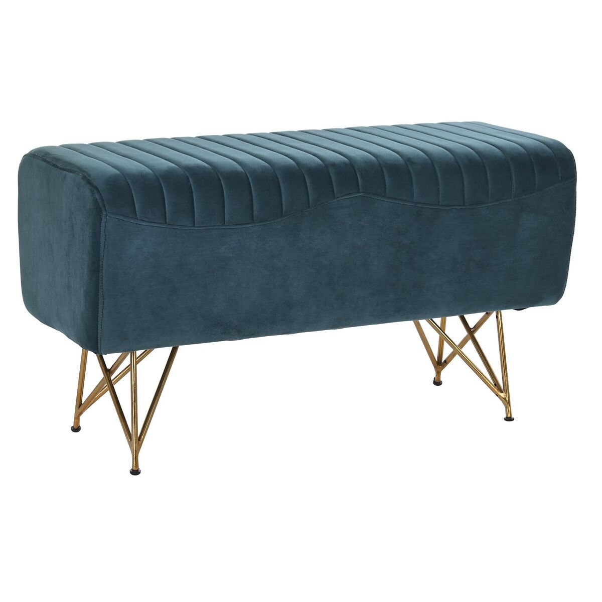Sittpall DKD Home Decor 90 x 31 x 47 cm Metall Turkos finns hos Nordekko