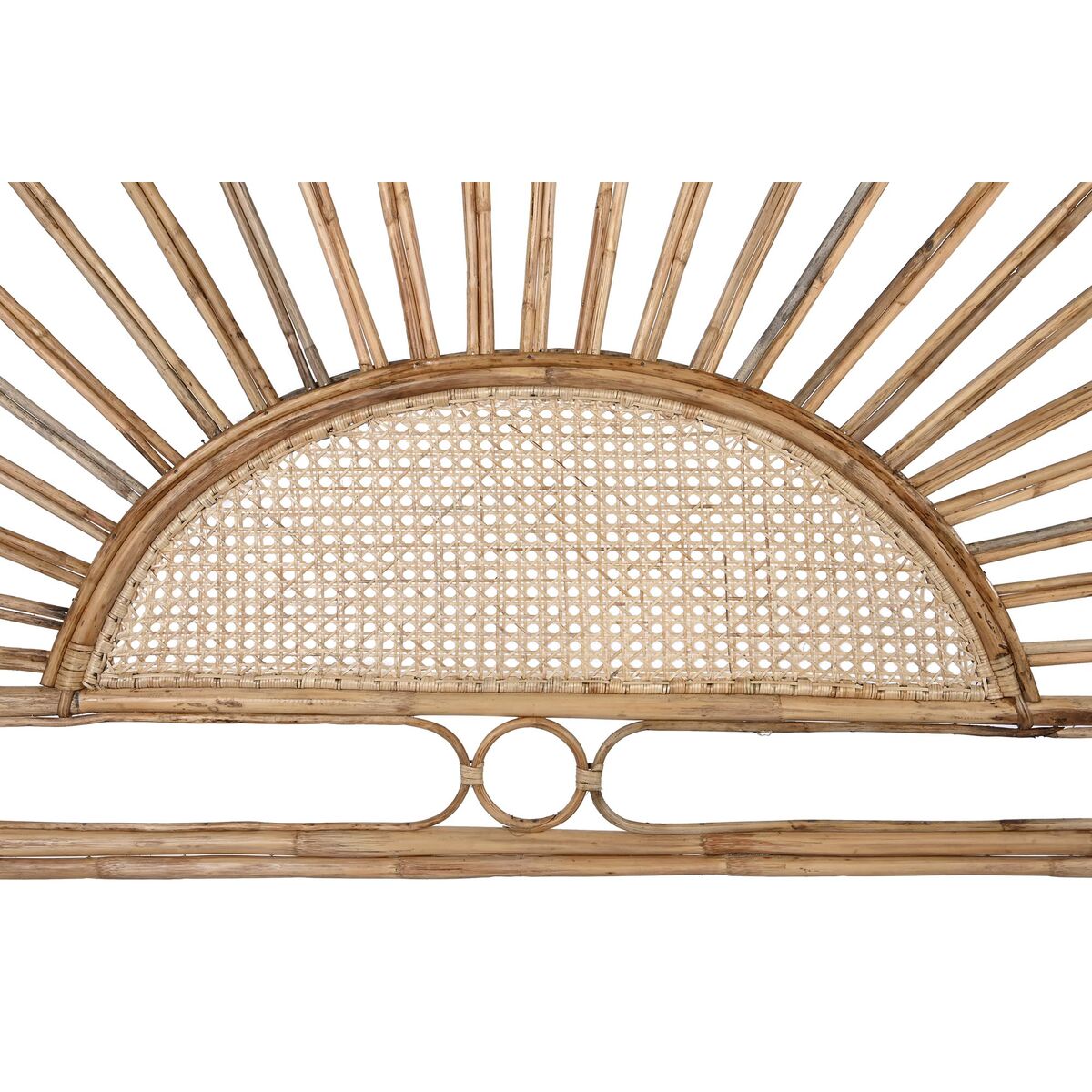 Sänggavel DKD Home Decor Naturell Solros Trä Rattan 178 x 4 x 90 cm 178 x 4 x 127 cm finns hos Nordekko