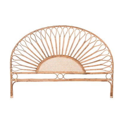 Sänggavel DKD Home Decor Naturell Solros Trä Rattan 178 x 4 x 90 cm 178 x 4 x 127 cm finns hos Nordekko