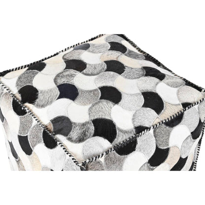 Puff DKD Home Decor Vit Svart 45 x 45 x 40 cm finns hos Nordekko