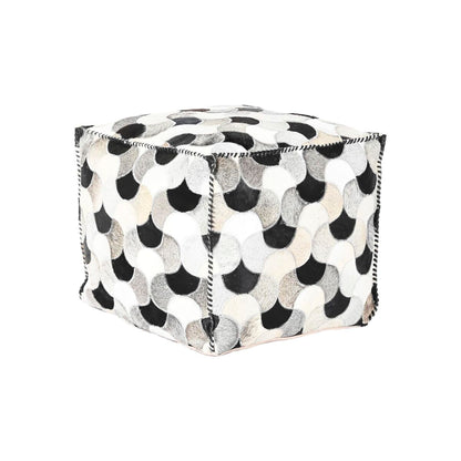 Puff DKD Home Decor Vit Svart 45 x 45 x 40 cm finns hos Nordekko