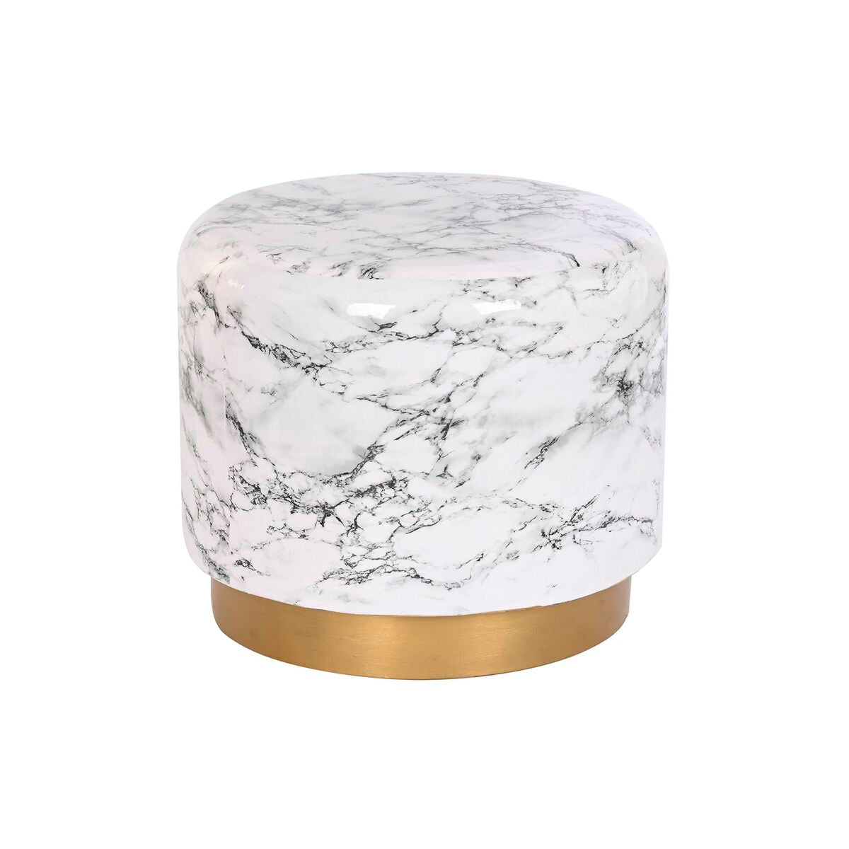 Sidobord DKD Home Decor Gyllene Vit Järn (50 x 50 x 45 cm) finns hos Nordekko