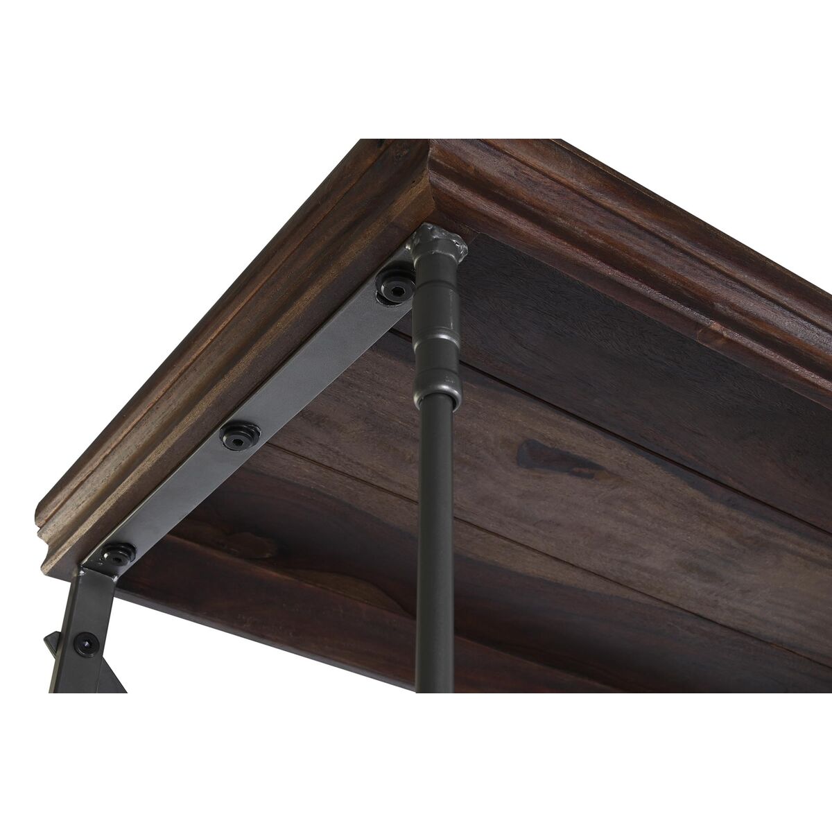 Bokhylla DKD Home Decor Sheesham Brun Mörkbrun Ljusgrå Trä Metall 213 x 43 x 220 cm finns hos Nordekko