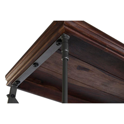 Bokhylla DKD Home Decor Sheesham Brun Mörkbrun Ljusgrå Trä Metall 213 x 43 x 220 cm finns hos Nordekko