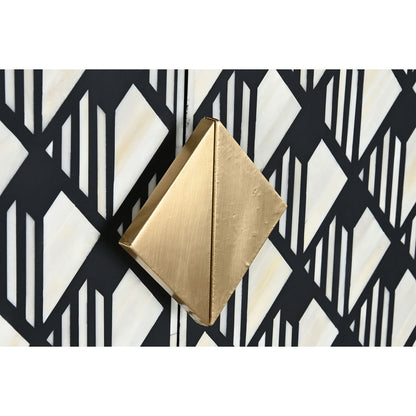 Skåp DKD Home Decor Vit Svart 75 x 40 x 180 cm finns hos Nordekko