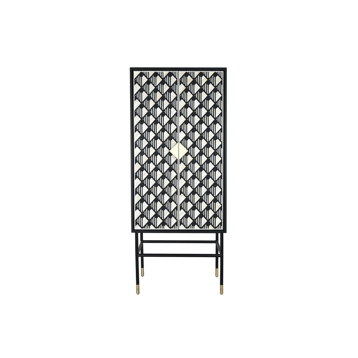 Skåp DKD Home Decor Vit Svart 75 x 40 x 180 cm finns hos Nordekko