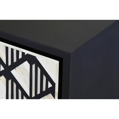 TV-möbler DKD Home Decor Vit Svart Grå Harts Ben Trä MDF 170 x 40 x 50 cm finns hos Nordekko