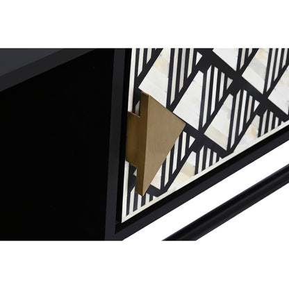 TV-möbler DKD Home Decor Vit Svart Grå Harts Ben Trä MDF 170 x 40 x 50 cm finns hos Nordekko