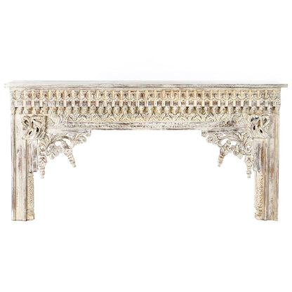 Sidobord DKD Home Decor Vit Mangoträ 150 x 41 x 76 cm finns hos Nordekko