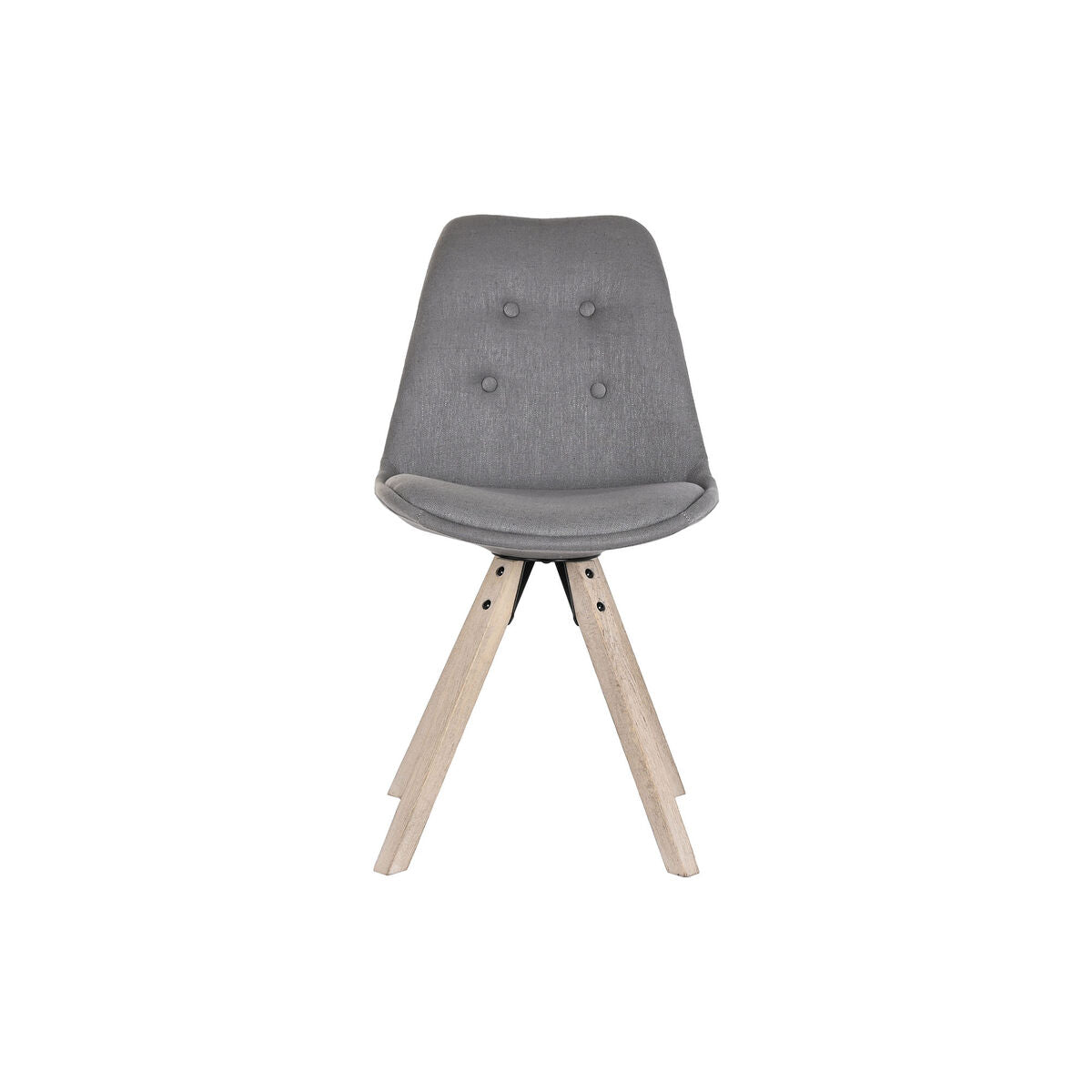 Matsalsstol DKD Home Decor Polyester Mörkgrå Tölgy (48 x 44 x 84 cm) finns hos Nordekko