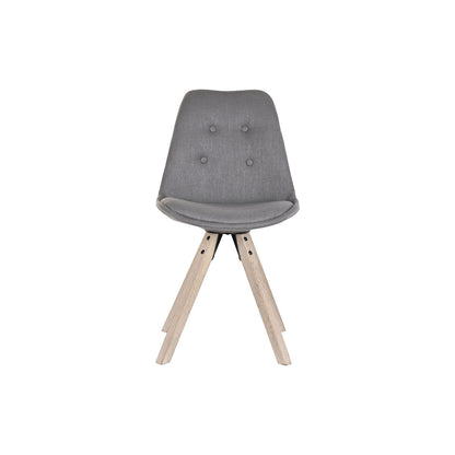 Matsalsstol DKD Home Decor Polyester Mörkgrå Tölgy (48 x 44 x 84 cm) finns hos Nordekko