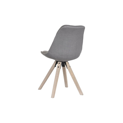 Matsalsstol DKD Home Decor Polyester Mörkgrå Tölgy (48 x 44 x 84 cm) finns hos Nordekko