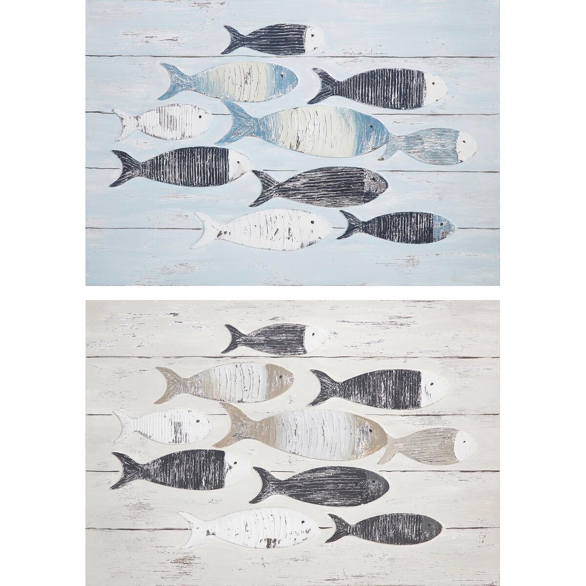 Kanvas DKD Home Decor Spiraler Medelhavs (90 x 2 x 60 cm) (2 antal) finns hos Nordekko