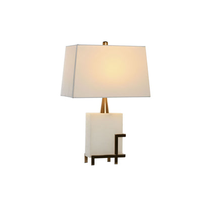 Bordslampa DKD Home Decor Vit Gyllene Metall 60 W 220 V 40 x 23 x 62 cm finns hos Nordekko