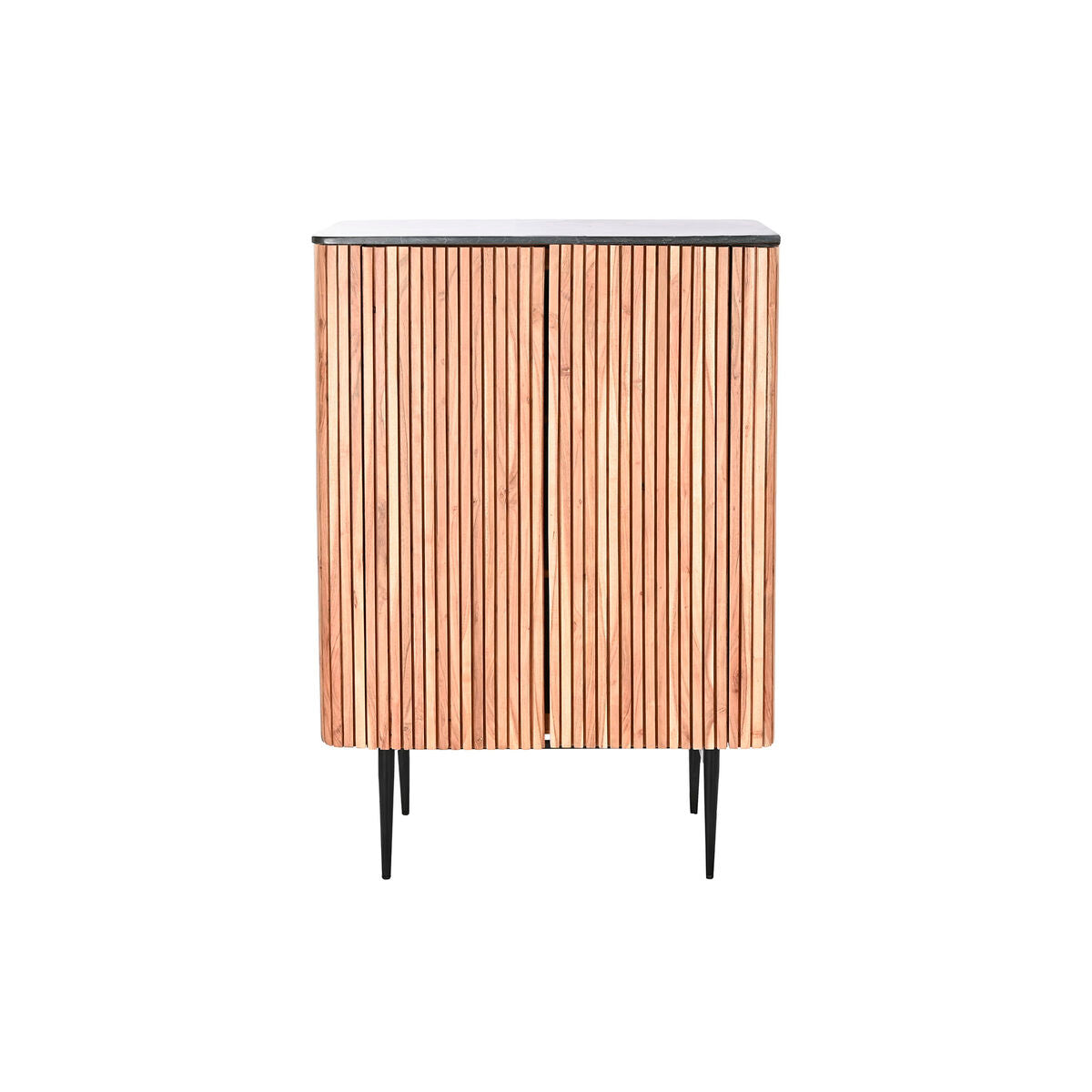 Skänk DKD Home Decor Brun Svart Naturell Marmor Akaciaträ 85 x 45 x 130 cm finns hos Nordekko