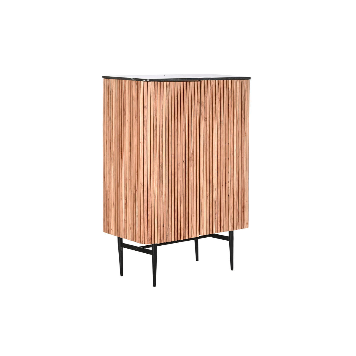 Skänk DKD Home Decor Brun Svart Naturell Marmor Akaciaträ 85 x 45 x 130 cm finns hos Nordekko