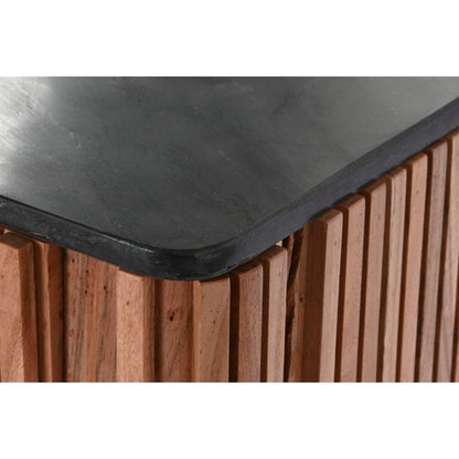 TV-möbler DKD Home Decor Brun Svart Naturell Marmor Akaciaträ 145 x 45 x 60 cm finns hos Nordekko