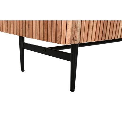 TV-möbler DKD Home Decor Brun Svart Naturell Marmor Akaciaträ 145 x 45 x 60 cm finns hos Nordekko