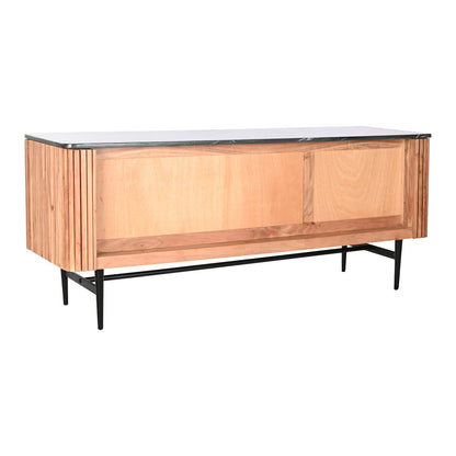 TV-möbler DKD Home Decor Brun Svart Naturell Marmor Akaciaträ 145 x 45 x 60 cm finns hos Nordekko
