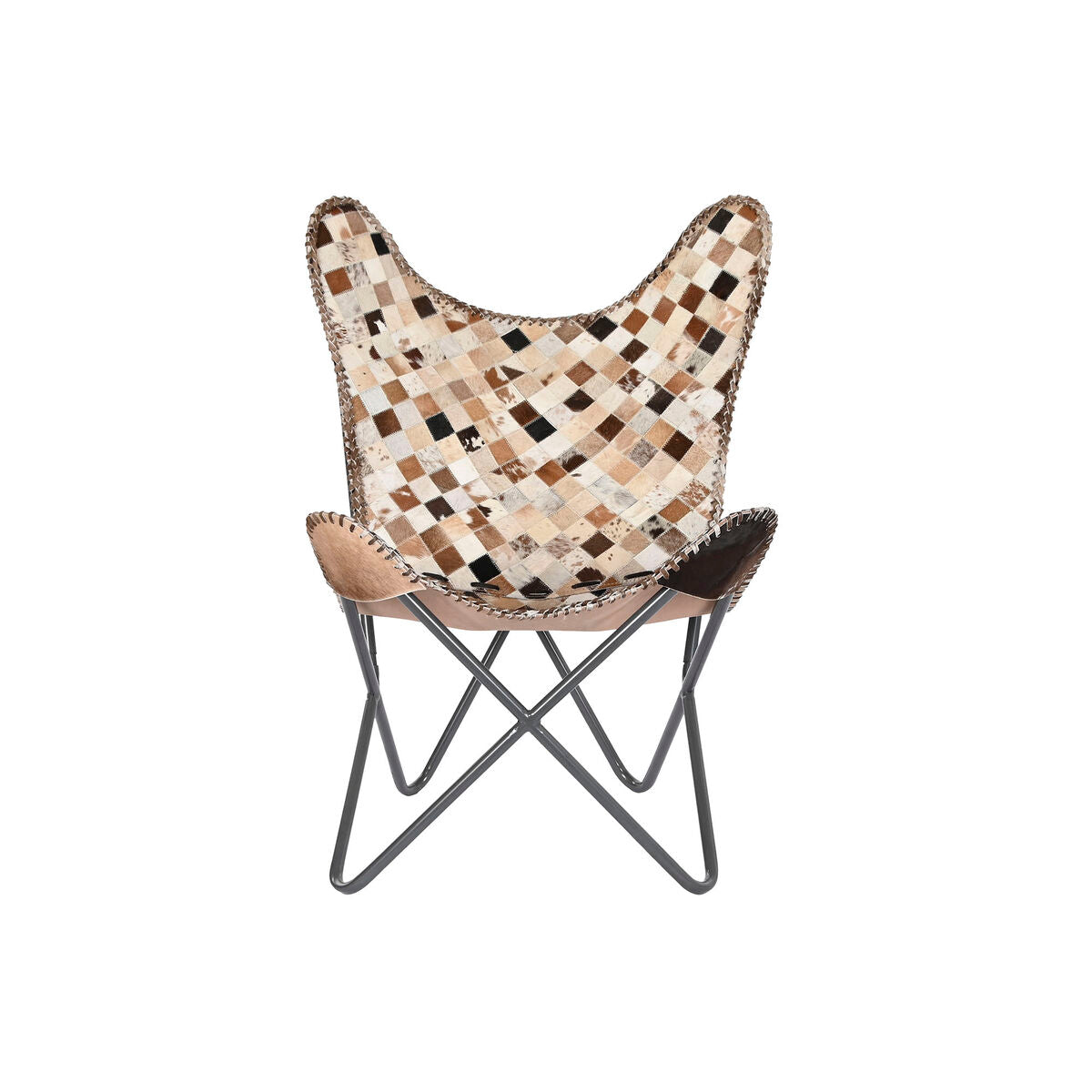Fåtölj DKD Home Decor Beige Kamel Järn 70 x 70 x 90 cm finns hos Nordekko
