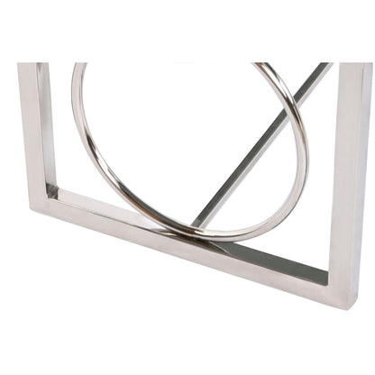 Sittpall DKD Home Decor Kräm Silvrig Mörkbrun Stål 122 x 41 x 44 cm finns hos Nordekko