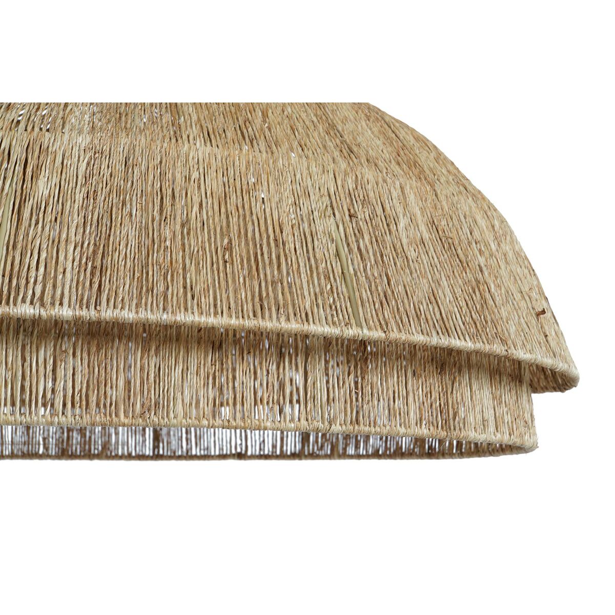 Taklampa DKD Home Decor Ljusbrun Jute Järn 50 W 80 x 80 x 33 cm finns hos Nordekko
