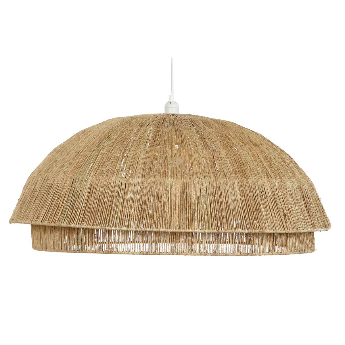 Taklampa DKD Home Decor Ljusbrun Jute Järn 50 W 80 x 80 x 33 cm finns hos Nordekko
