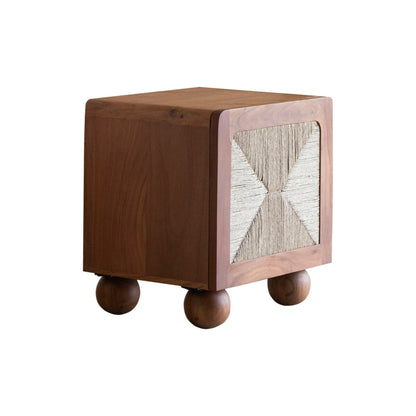 Nattduksbord DKD Home Decor Brun Akaciaträ 50 x 40 x 53 cm finns hos Nordekko