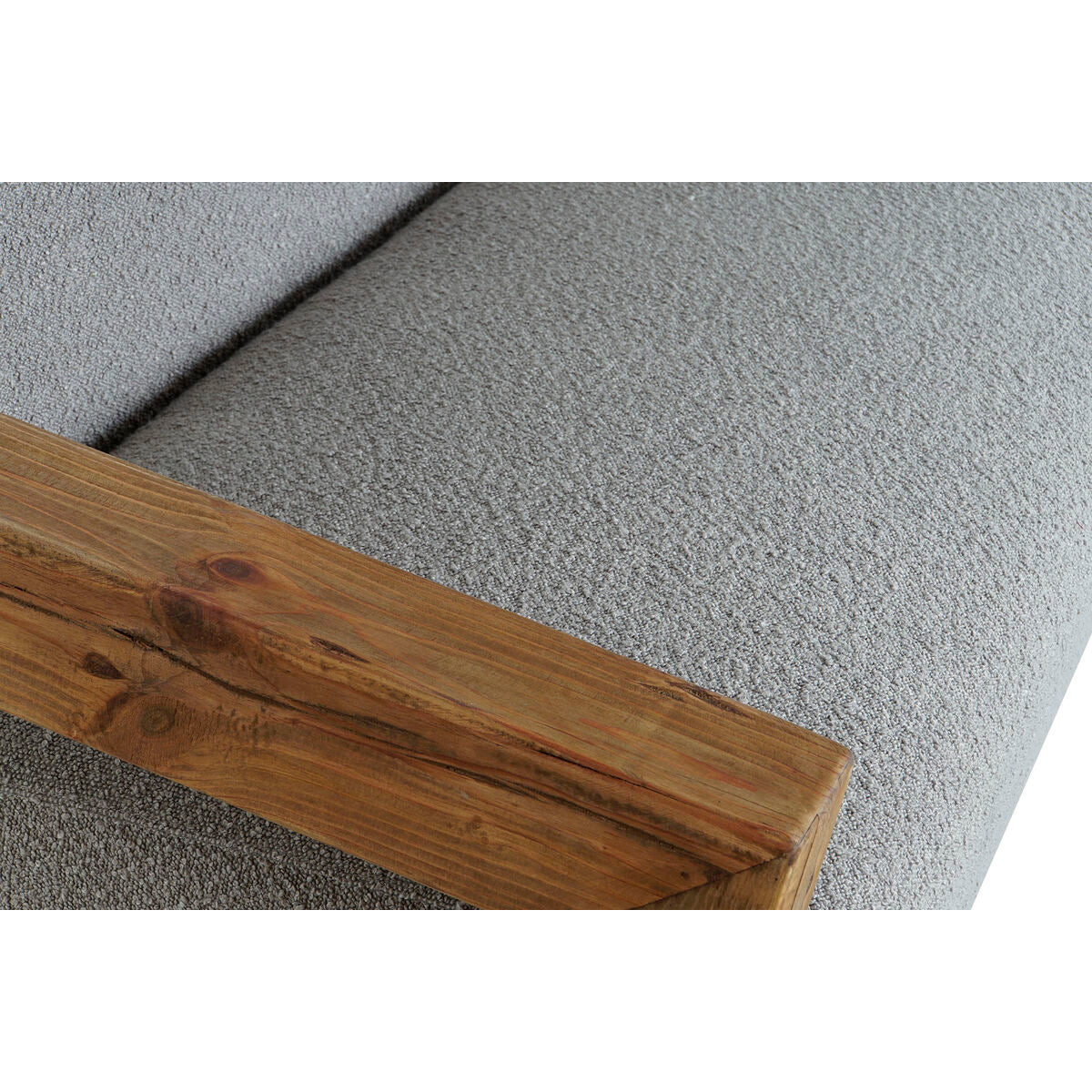 Soffa DKD Home Decor Naturell Ljusgrå Återvunnet Trä Modern 221 x 94 x 83 cm finns hos Nordekko