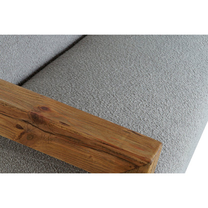 Soffa DKD Home Decor Naturell Ljusgrå Återvunnet Trä Modern 221 x 94 x 83 cm finns hos Nordekko