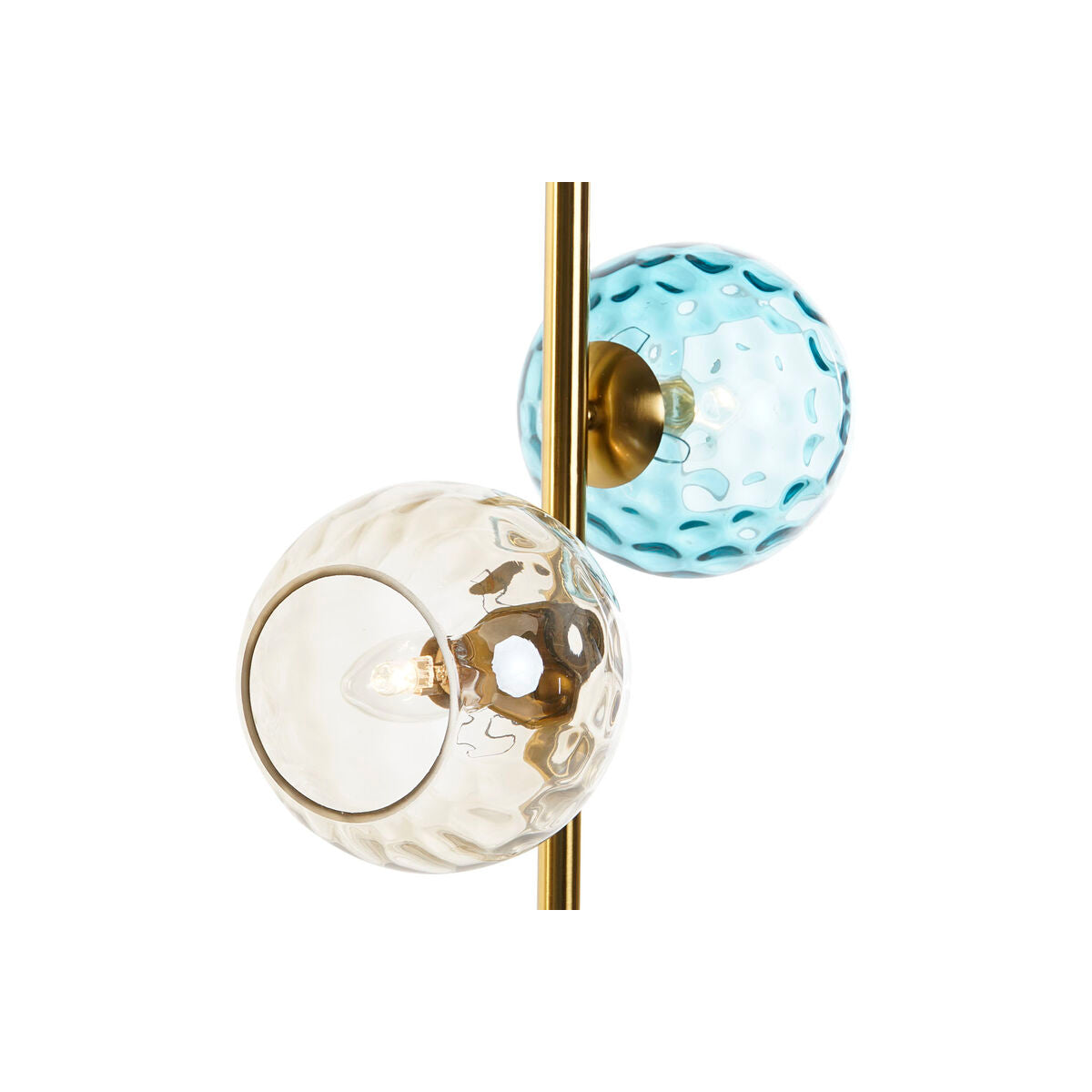 Bordslampa DKD Home Decor Multicolour Gyllene Glas Melamin 40 W 220 V 32 x 32 x 58 cm finns hos Nordekko