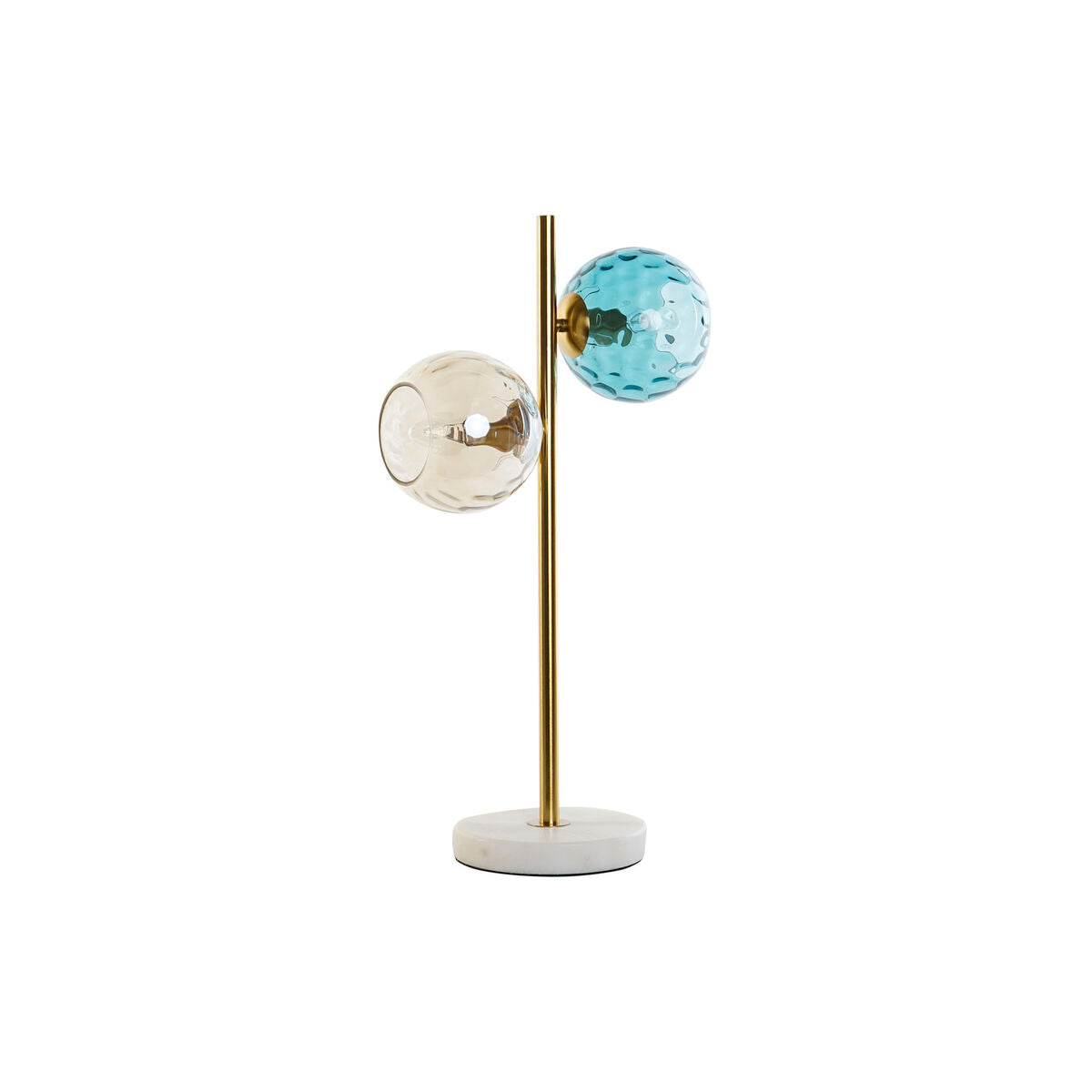 Bordslampa DKD Home Decor Multicolour Gyllene Glas Melamin 40 W 220 V 32 x 32 x 58 cm finns hos Nordekko